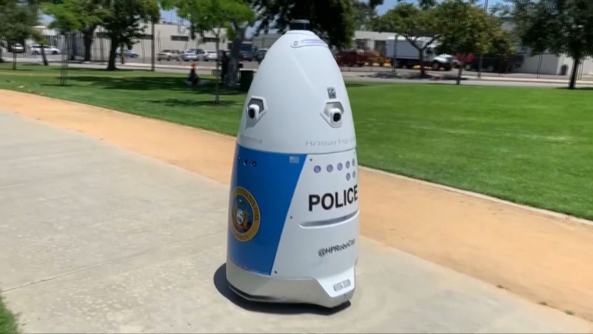HP Robocop หุ่นยนต์สอดส่องดูแลรักษาความปลอดภัยจากแคลิฟอร์เนีย-สหรัฐอเมริกา